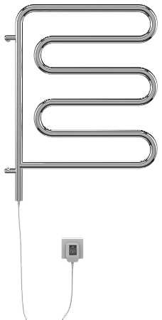 Электро 25 Ш-обр 450х570 поворотный Полотенцесушитель  TERMINUS Нижний Новгород - фото 2
