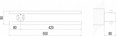 Полка Электро П2 КРУГ 500х90 NEW Нижний Новгород - фото 3