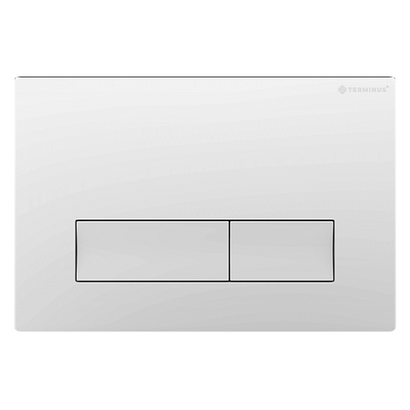 Клавиша смыва для инсталляции Terminus Classic кнопка прямоугольник цвет белый Нижний Новгород - фото 1