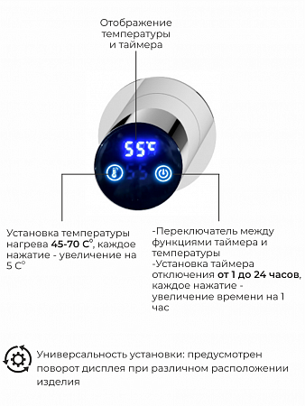 Рондо П2 350х760 электро Полотенцесушитель TERMINUS Нержавеющая сталь Нижний Новгород - фото 5